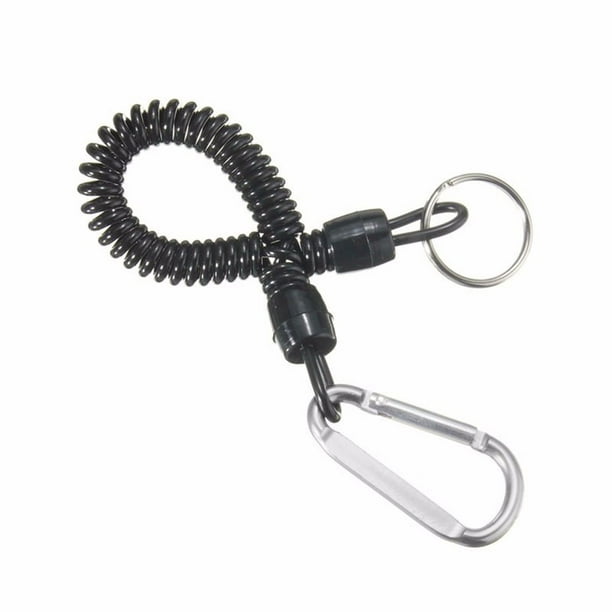 Fishing Retractable Lanyard Plastic Accessory Coiled Tether with