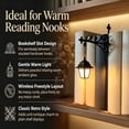 thumbnail image 3 of Library Lantern Bookshelf Lamp – Vintage Bookend Decor with Warm LED Light, Reading Shelf Light for Home Library, Study Room, Book Lover Gift, 3 of 8