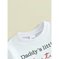 thumbnail image 6 of Qtinghua Infant Toddler Baby Girls Valentine's Day Clothes Long Sleeve Letter Print Sweatshirt Heart Print Drawstring Pants Set White 12-18 Months, 6 of 9