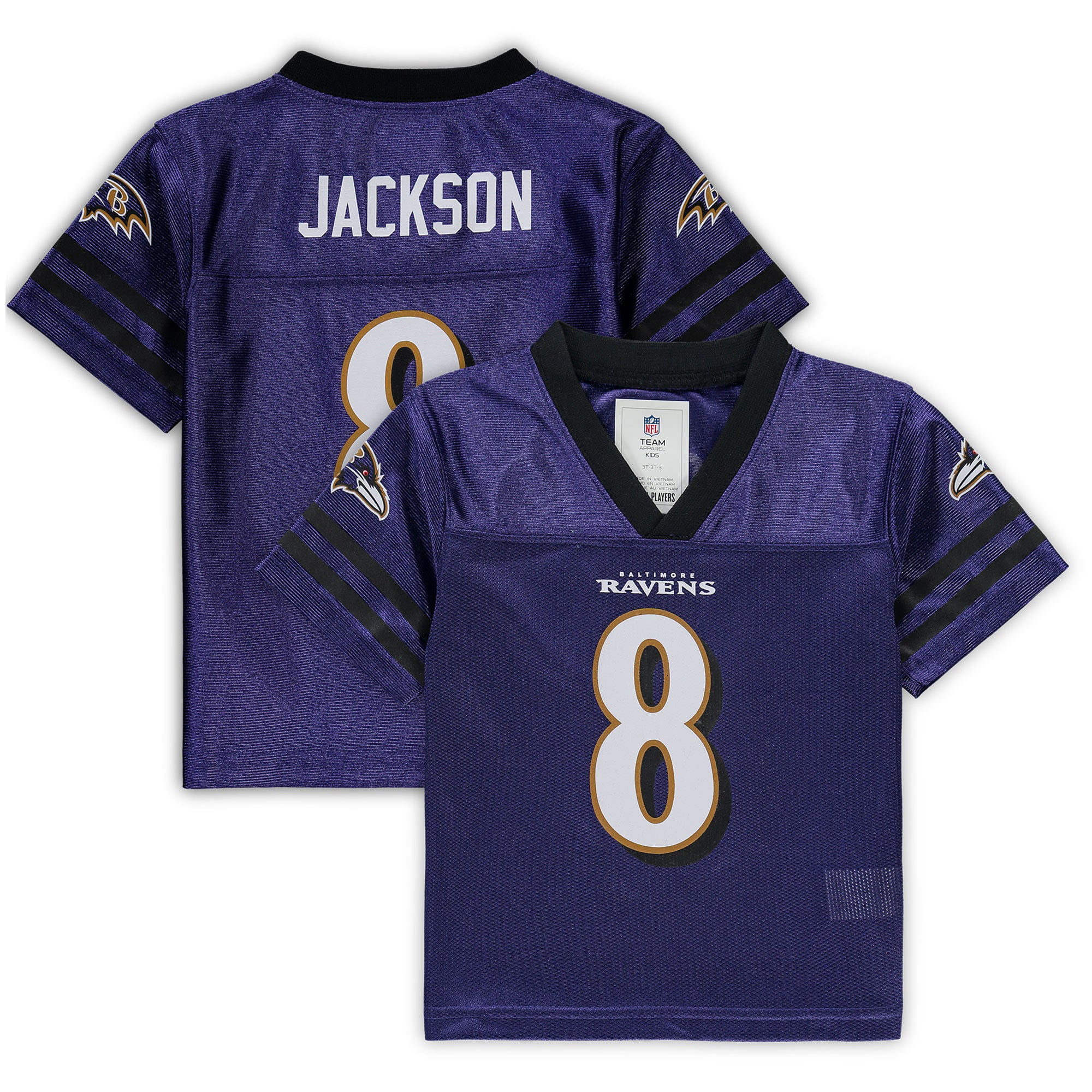 Youth Nike Lamar Jackson Purple Baltimore Ravens Game Jersey 