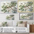 thumbnail image 4 of Designart "Birds in Pine Trees A Natural Harmony I" Floral Floater Framed Canvas Wall Art, 4 of 7