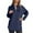 Navy, variant on Hiking Warm Thermal Water-Resistant Ladies' Hoodie Women's Half Zip High Neck Pullover Hoodie with Zipper for Fall and Winter Comfort Wear Black XXXL