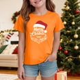 thumbnail image 2 of Ulanda Toddler Boys Girls Christmas Shirt Kids Xmas Tshirt Cotton Short Sleeve Tee Top 2-7 Years (Orange, 11-12 Years), 2 of 5