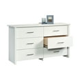 Mainstays Hillside 6Drawer Dresser, Soft White Finish