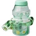 thumbnail image 1 of Plastic Fruit Juice Water Bottle Milk Cartoon Shaker Bottle, 16oz/480ml Transparen, 1 of 5