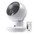thumbnail image 1 of IRIS USA WOOZOO Ventilador de Escritorio con Control Remoto, Circulador de Aire Oscilante, 3 Velocidades, Alcance de 16 m, Inclinación Ajustable, Motor Silencioso, Tamaño Pequeño, Blanco, 1 of 5