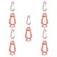 thumbnail image 4 of 5 piezas de abrazaderas para guantes de exterior, gancho multiusos para construcción al aire libre Rojo, 4 of 9