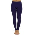 thumbnail image 3 of TD Collections Women's Seamless Full Length Footless Tights Basic Solid Leggings (Dark Purple), 3 of 3