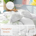 thumbnail image 2 of King 4 Piece Bedding Set Summer Ocean Coral Starfish Seahorse Soft Breathable Duvet Cover and Pillowcase, Coastal Sage Green Duvet Cover Set Bed Sheets for Bedroom Dormitory Guest Room, 2 of 9