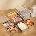 thumbnail image 4 of 1Pcs New Stainless Steel S/M/L Refrigerator Frozen Storage Box with Lid Crisper Box Food Organizer LARGE, 4 of 8