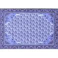 thumbnail image 1 of Ahgly Company Machine Washable Indoor Rectangle Persian Blue Traditional Area Rugs, 5' x 8', 1 of 4