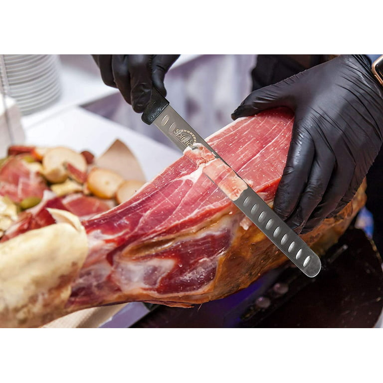 Professional Prime Rib and Steak Carving Knife - 14 Inches - Brunch Stations, Brisket, Razor Sharp, Granton Edge (3 Pack)