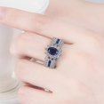 thumbnail image 5 of LLQkigsxse Bague Pouce pour Femmes Argent Zircon Rétro Pierre Bague Dames et Filles Mariage Mode Simplicité Bijoux, 5 of 5