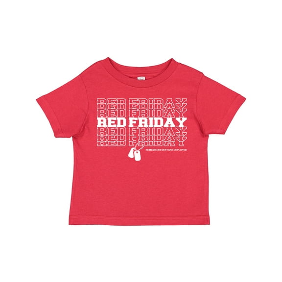 Inktastic Athletic Red Friday Dog Tags Boys or Girls Toddler T-Shirt