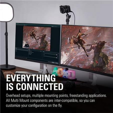 Elgato - Master Mount L - Extendable Mount for Cameras, Lights, and Microphones. Works with Master Mount L Accessories