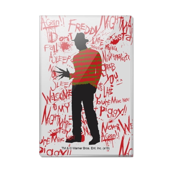 A Nightmare on Elm Street Freddy Rectangle Acrylic Fridge Refrigerator Magnet