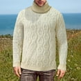 thumbnail image 5 of Gibobby Suéter cuello alto hombre Suéter para hombre jersey de cuello alto ligero de manga larga, suéter, Top(Beige,G), 5 of 5