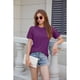 thumbnail image 2 of Camisetas de Corta con Encaje para Mujer, para Negocios, Color , XXL, 2 of 9