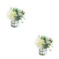 thumbnail image 2 of Naiovety 2 piezas de flores falsas de hortensia de seda de bajo mantenimiento para interiores o exteriores fáciles de limpiar y duraderas Type3 NO3, 2 of 6