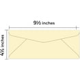 thumbnail image 5 of Ivory Pastel #10 Business Envelopes | Standard Colored Mailers for Holidays, Invoices, Bills, Letters, Office Mailings | 4 1/8 x 9 1/2 inches | 500 per Pack, 5 of 6