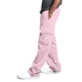 thumbnail image 4 of Men Cargo Sweatpants Elastic Drawstring Waist Loose Fit Casual Jogger Pants Multi Pockets Soft Athletic Outdoor Workout Trousers S, 4 of 8