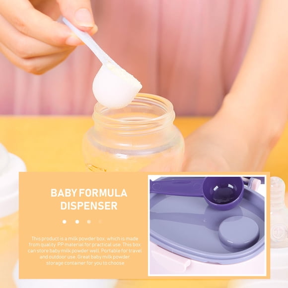 CTIRCHIU 1Pack Formula Airtight Canister Moistureproof PP Purple for Travel