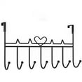 thumbnail image 3 of Over The Door Hooks, Over The Door Towel Rack Coat Rack Hanger with 7 Hooks, Metal Hanging Organizer, Over The Door Hooks Holder for Clothes Coat Hat Towel Key Ued for Home Office Kitchen, 3 of 7