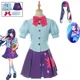 thumbnail image 2 of Disfraz de Twilight Sparkle, vestido humano, disfraz de cosplay, camisa de marinero, vestido corto, conjunto de uniforme para fiesta de carnaval de Halloween, 2 of 5
