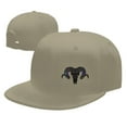 thumbnail image 4 of DouZhe Flat Brim Cap Snapback Hat, Ram Goat Zentangle Prints Adjustable Yellow Adult Baseball Cap, 4 of 6