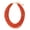Burnt Orange, variant on Multi Layer Chunky Bib Statement Seed Beads Cluster Collar Necklace for Women Gift (NK-10351-Burnt Orange)