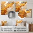 thumbnail image 4 of Designart "Glowing Amber II" Abstract Landscape Metal Wall Art, 4 of 5