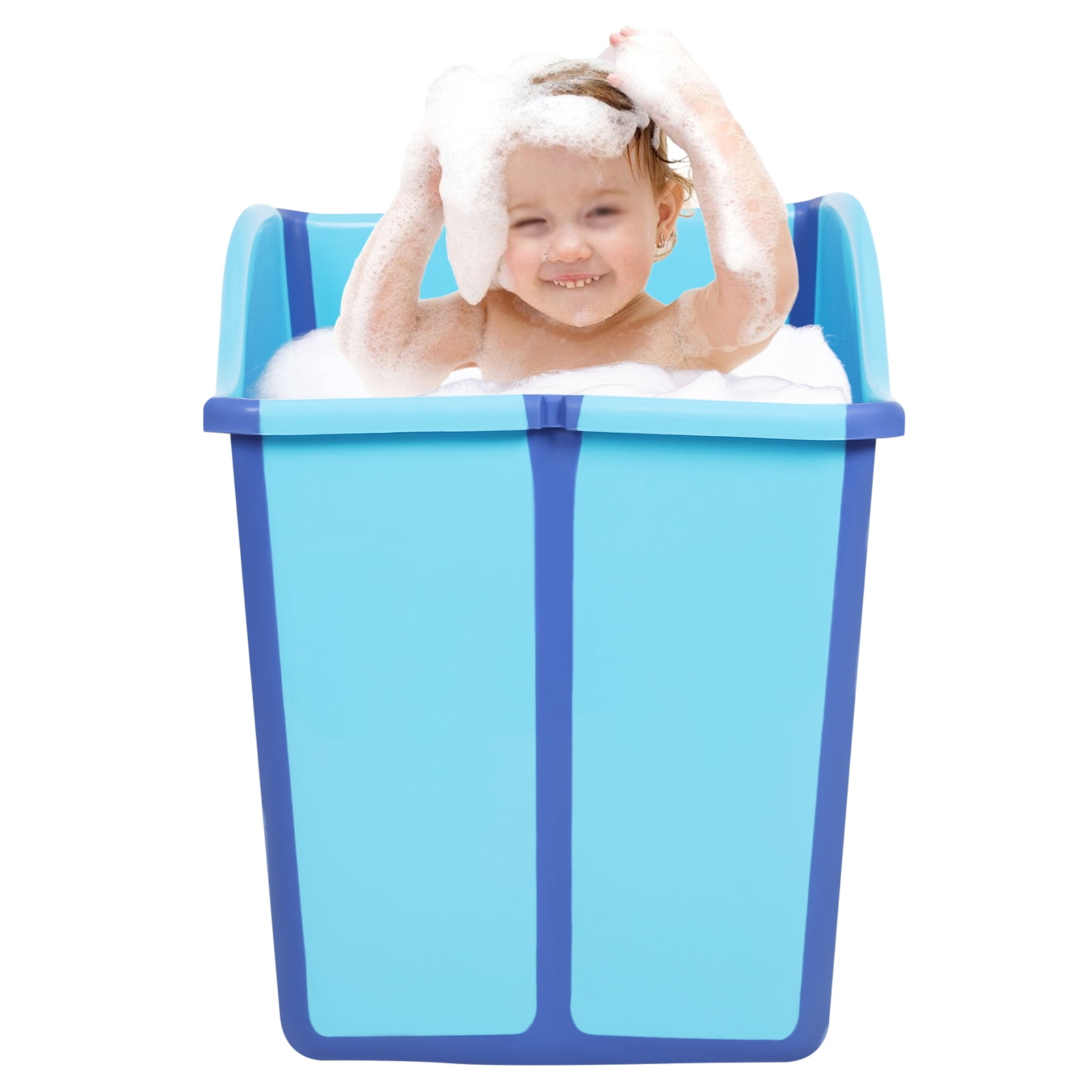 Home Portable Bathtub,Foldable Mini Bathtub for Children,Kids Folding Water Tub Sauna Spa Soaking Bath Bathtub Collapsible Bathtub -22.45gal