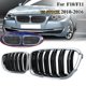 thumbnail image 2 of Parrilla frontal cromada para coche + rejilla doble negra brillante para F10/ F11 M5 535I 550I 528I de 4 puertas, 2 of 5