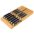 thumbnail image 1 of Organizador de cajones para cuchillos VaeFae Bamboo para 12 cuchillos, 1 of 6