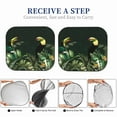 thumbnail image 6 of Daiia Palm Leaves And Exotic Birds 2PCS Car Windshield Sun Shade, Foldable Sun Shield for Car Front Window, Auto Sun Blocker Visor Protector Universal for Truck SUV Pickup-Small, 6 of 7