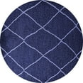 thumbnail image 1 of Ahgly Company Indoor Round Oriental Blue Industrial Area Rugs, 3' Round, 1 of 4