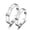 E001, variant on Couple Rings Korean Fashion Jewelry Gift White Copper Electroplated Open Rings Women and Men Matching Promise Bands Wedding Engagement Anniversary Rings