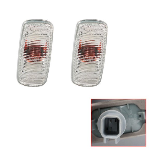 FYUU 2Pcs Side Fender Turn Signal Lights For Chyrsler Serbring Dodge Jeep