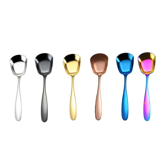 6-inch Stainless Steel Table Spoons Soup Spoons Bouillon Spoons, 6 Pieces (table spoon)