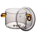 thumbnail image 2 of Glass Saucepan With Lid Microwave Heating Cookware For Milk For Pasta, 2 of 5