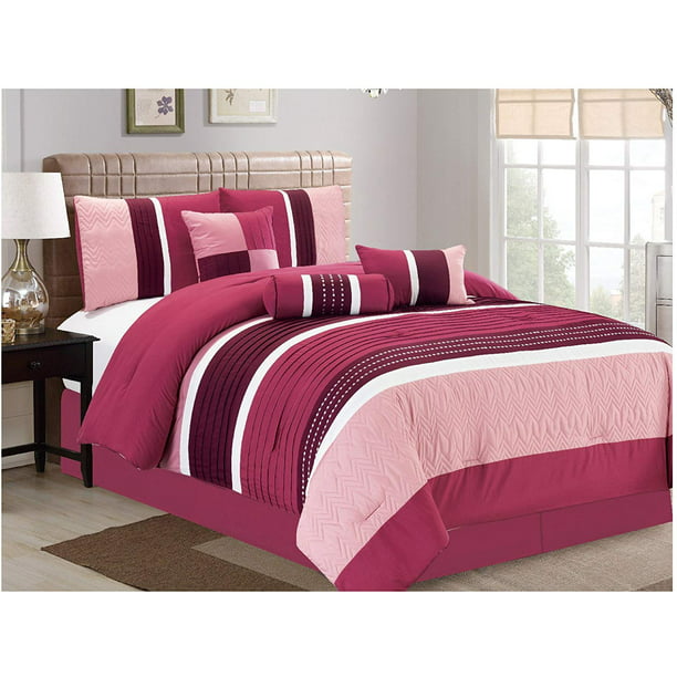 HGMart Bedding Comforter Set Bed In A Bag Collection - 7 Piece Luxury ...
