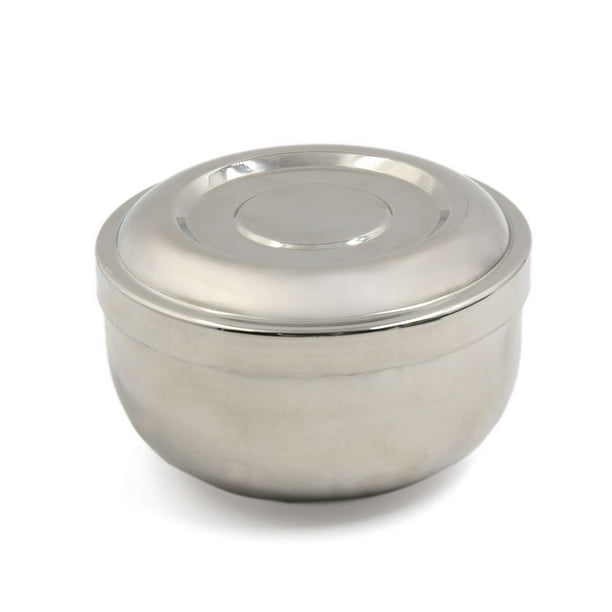 Male Stainless Steel Beard Shaving Soap Bowl Mug Container Shave Tool w