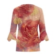 thumbnail image 4 of LOVZFMLL Cardigan pour Femmes Cardigan à Boutons Veste Imprimée Manches 3/4 Col Cardigan Imprimé Veste Cardigan Décontractée Veste Cardigan, 4 of 5