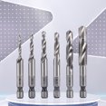 thumbnail image 3 of AURORA TRADE 6Pcs/Set Tap Drill Bit Strong Toughness High Efficiency Wear-resistant Multifunctional Hexagon Tile Drill Bit for Plastic, 3 of 8