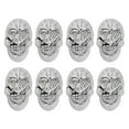 thumbnail image 4 of 50 juegos de remaches de calavera DIY estilo gótico a prueba de herrumbre exquisita artesanía decoraciones artesanales de cuero para hacer zapatos cinturones plata, 4 of 12