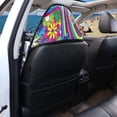 thumbnail image 4 of Uorisanigo Car Seat Towel Cover Front Car Seat Covers Waterproof Soft Retro 70s Flower Power Auto Seat Covers Sweatproof Seat Protector Fit Most Car, Truck, Suv, or Van, 4 of 6