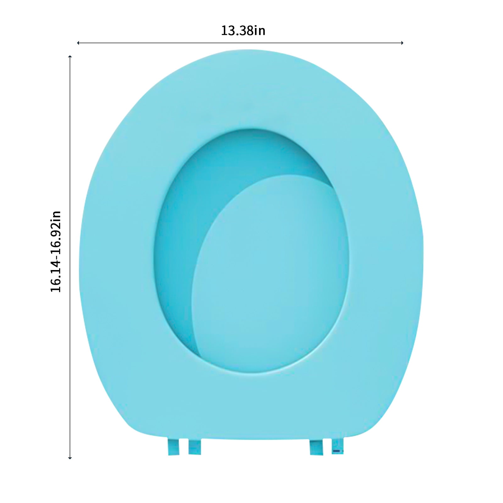 Soft Oval Padded Toilet Seat,Standard Vinyl Toilet Seat,Soft Vinyl Cove With Comfort EVA Foam Cushioning - Easy Installation,Easy Cleaning,Fits For All Standard Size Toilet,For Bathroom