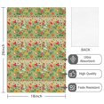 thumbnail image 2 of 2 Pcs Pioneer Flower Floral Print Pattern Kitchen Towels, Funny Microfiber Dish Towel Set, 18" X 26" Tea Towels, 2 of 6