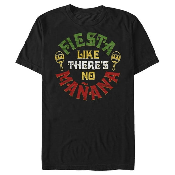Men's Lost Gods Fiesta Like There's No Manana  Graphic Tee Black Medium