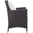 thumbnail image 4 of Modway Convene Dining Outdoor Patio Armchair in Espresso White, 4 of 4